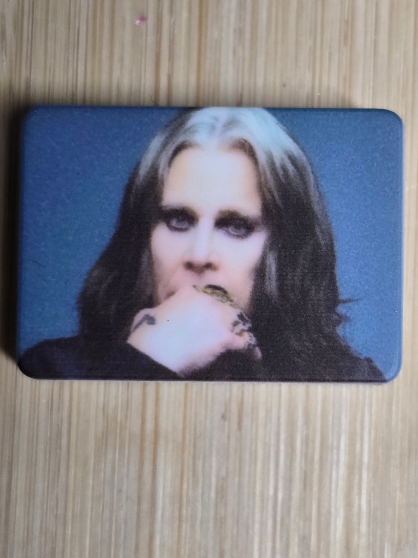 Focal silicone printed beads rock singer