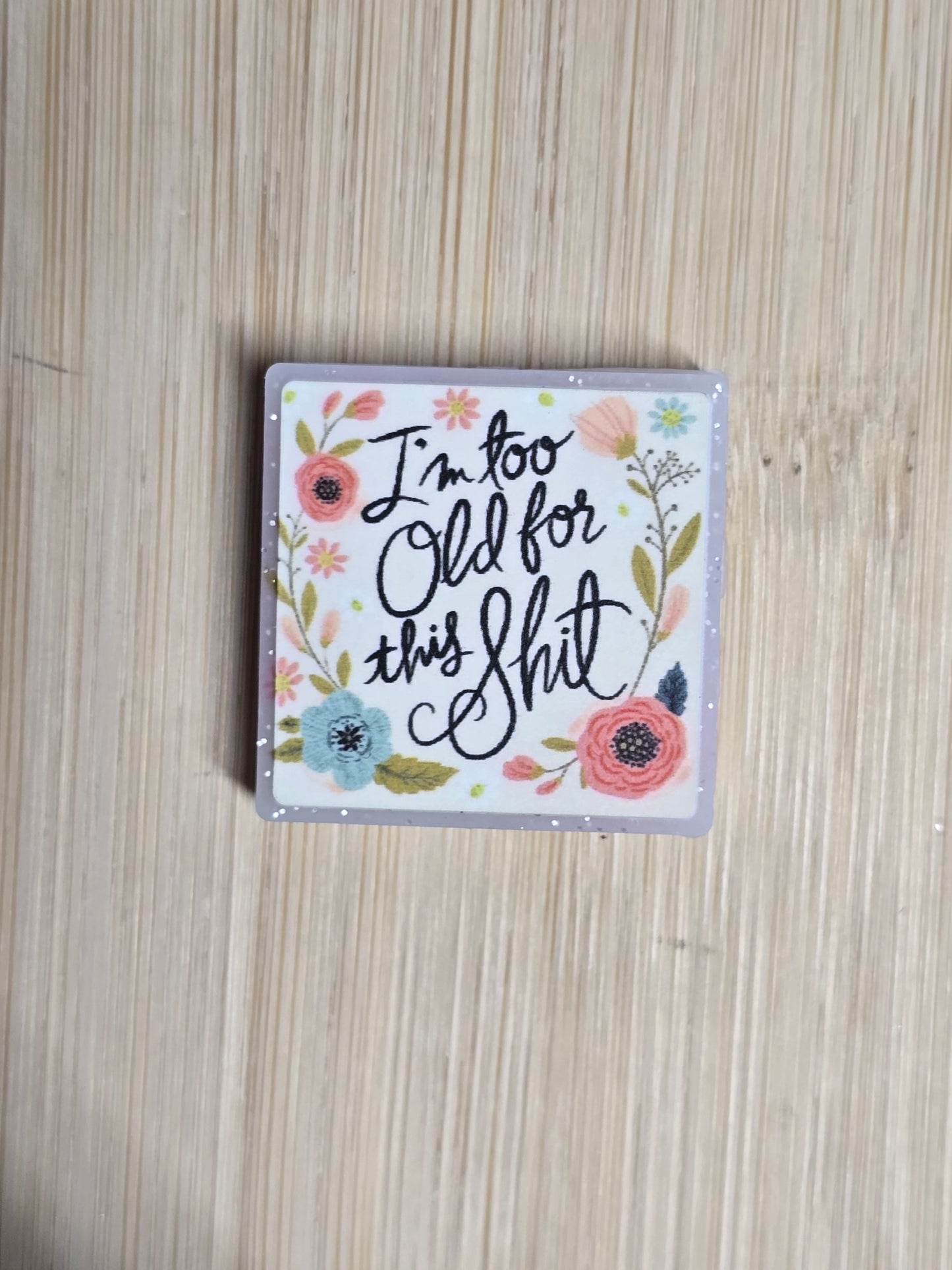 Focal square silicone adult language