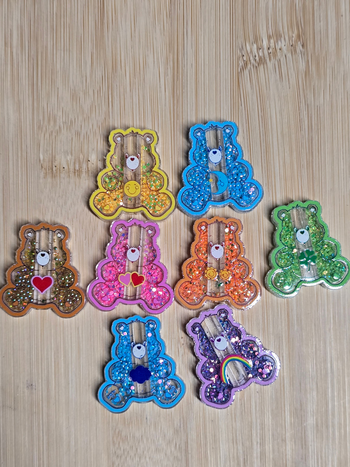 Acrylic focal beads shaker style