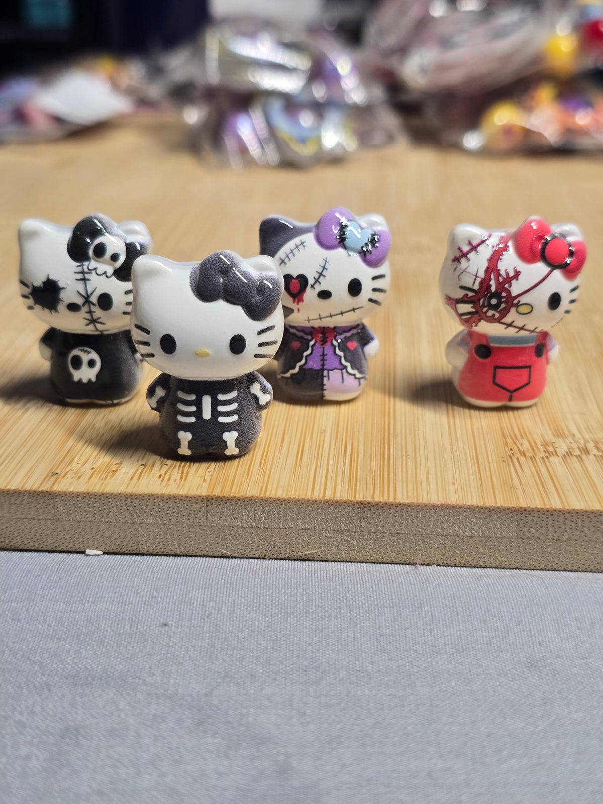Acrylic bead/topper Halloween themed