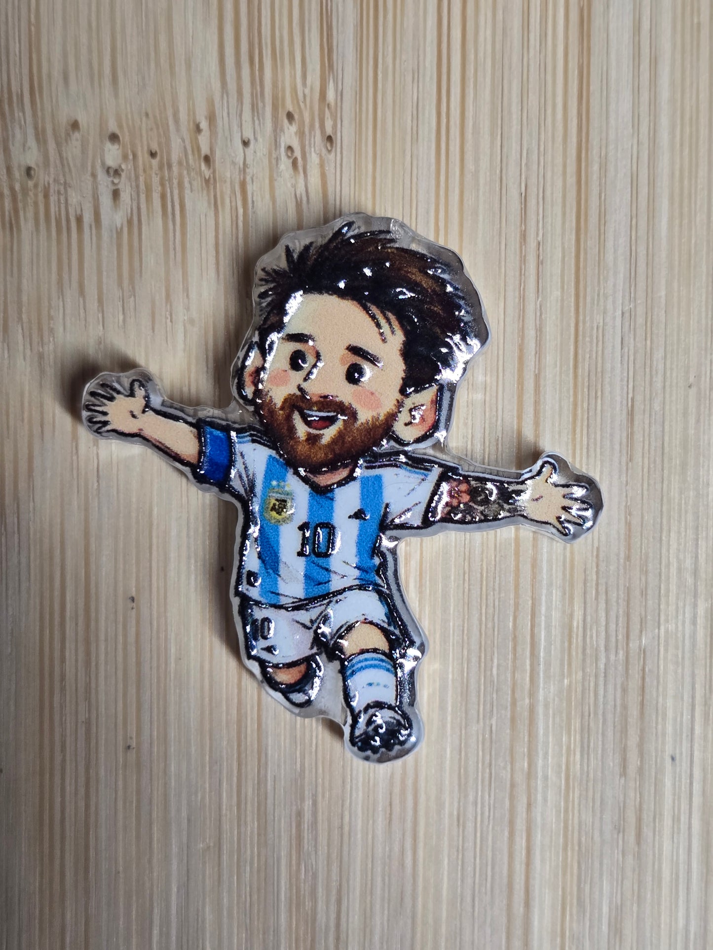Acrylic focal beads FIFA player