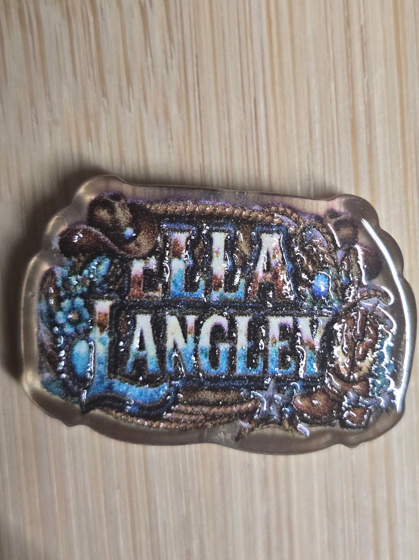Acrylic focal beads country singer