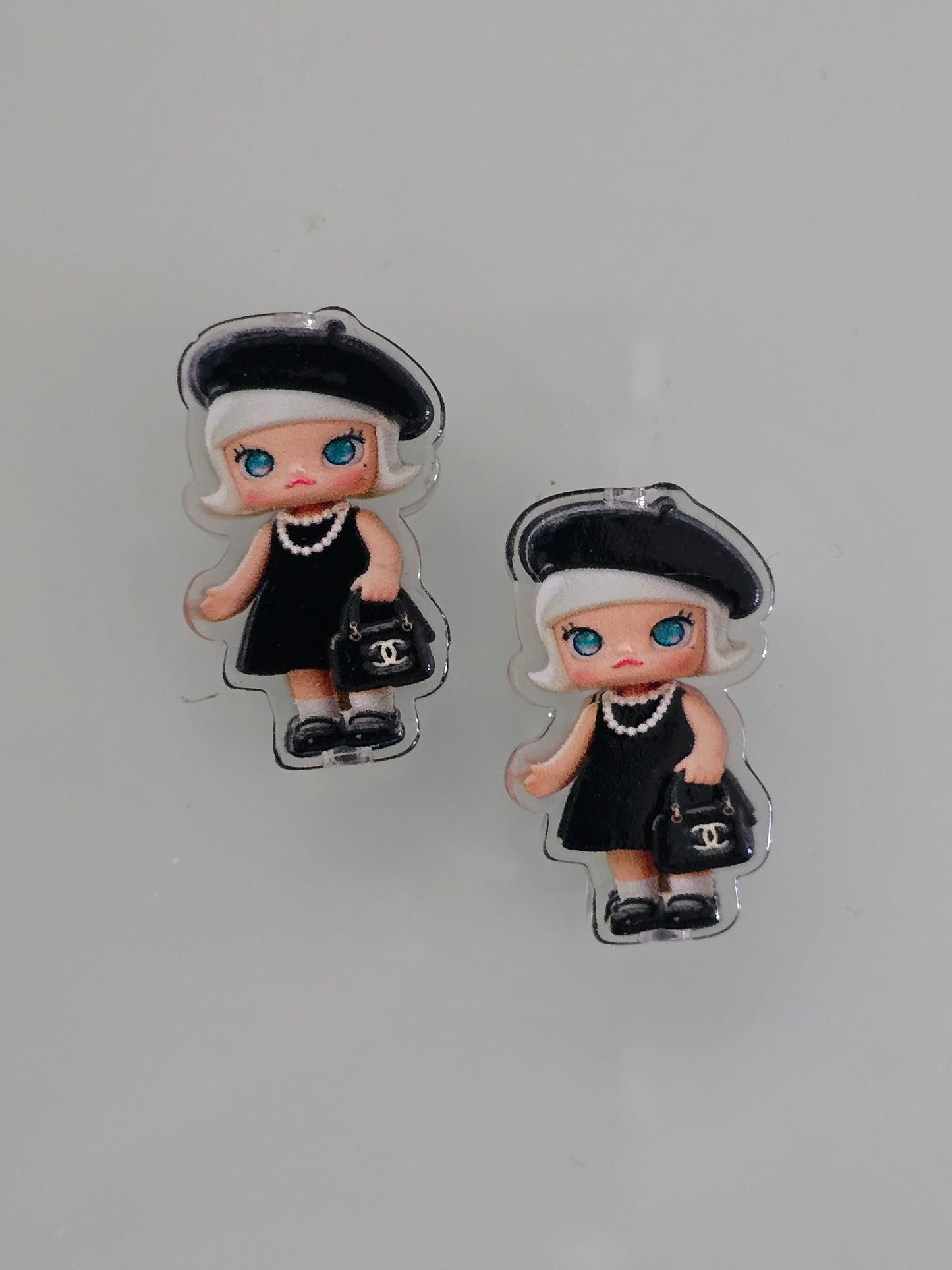 Acrylic focal beads fashion girl