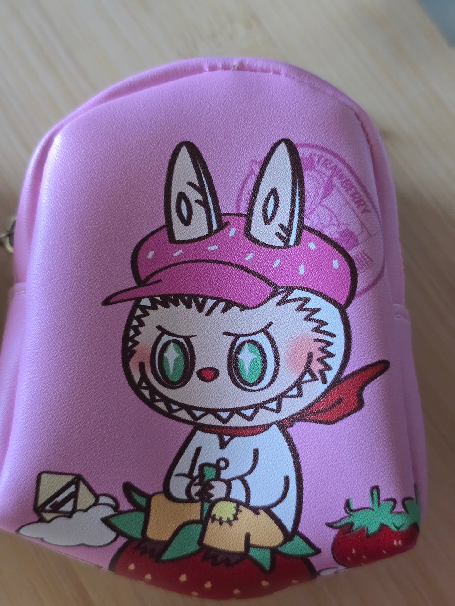 Small size Labubu vinyl backpack keychain
