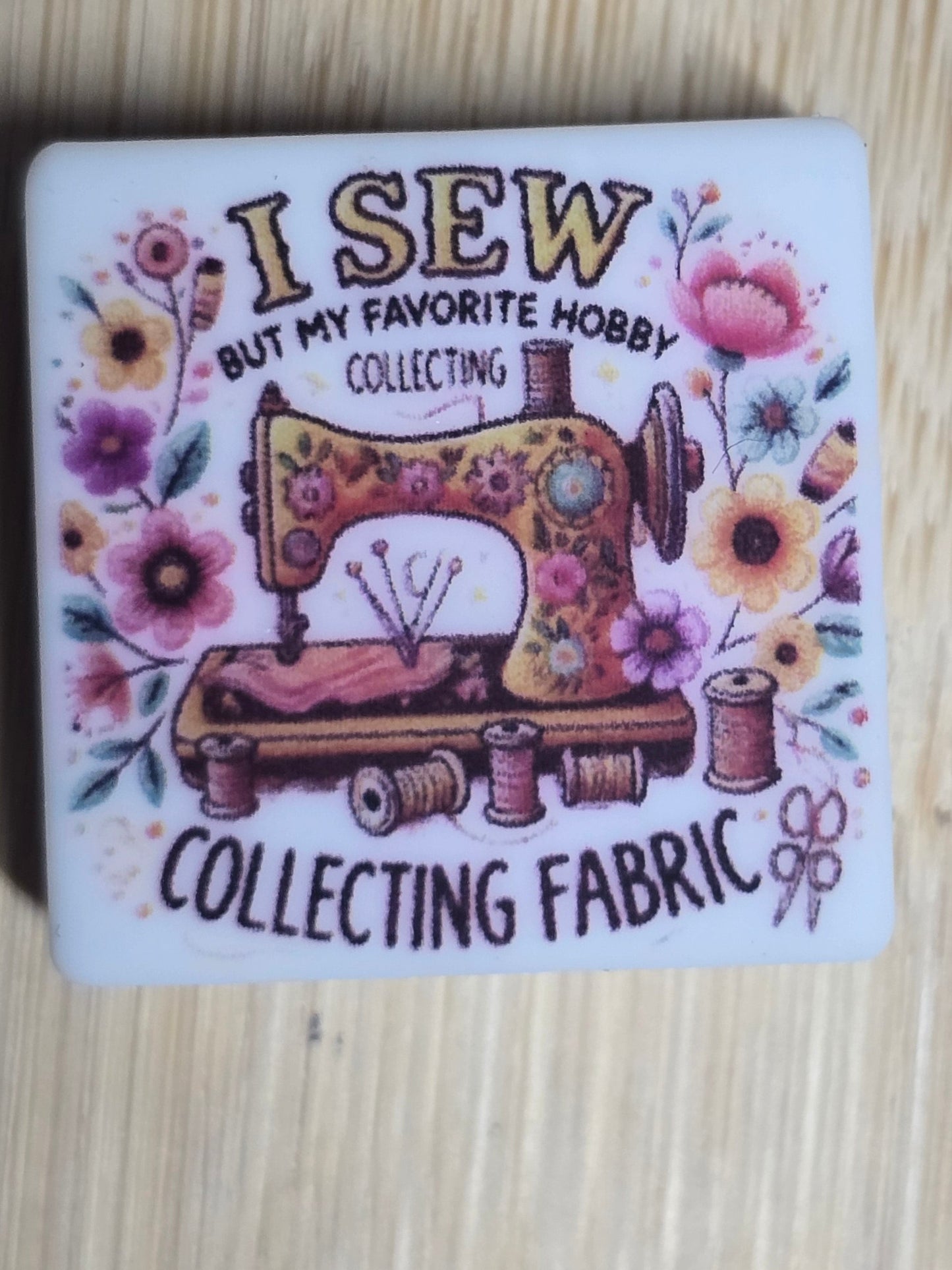 Focal silicone bead sewing