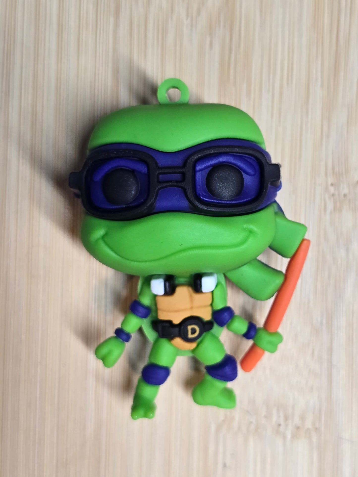 Keychain- silicone material cartoon turtles