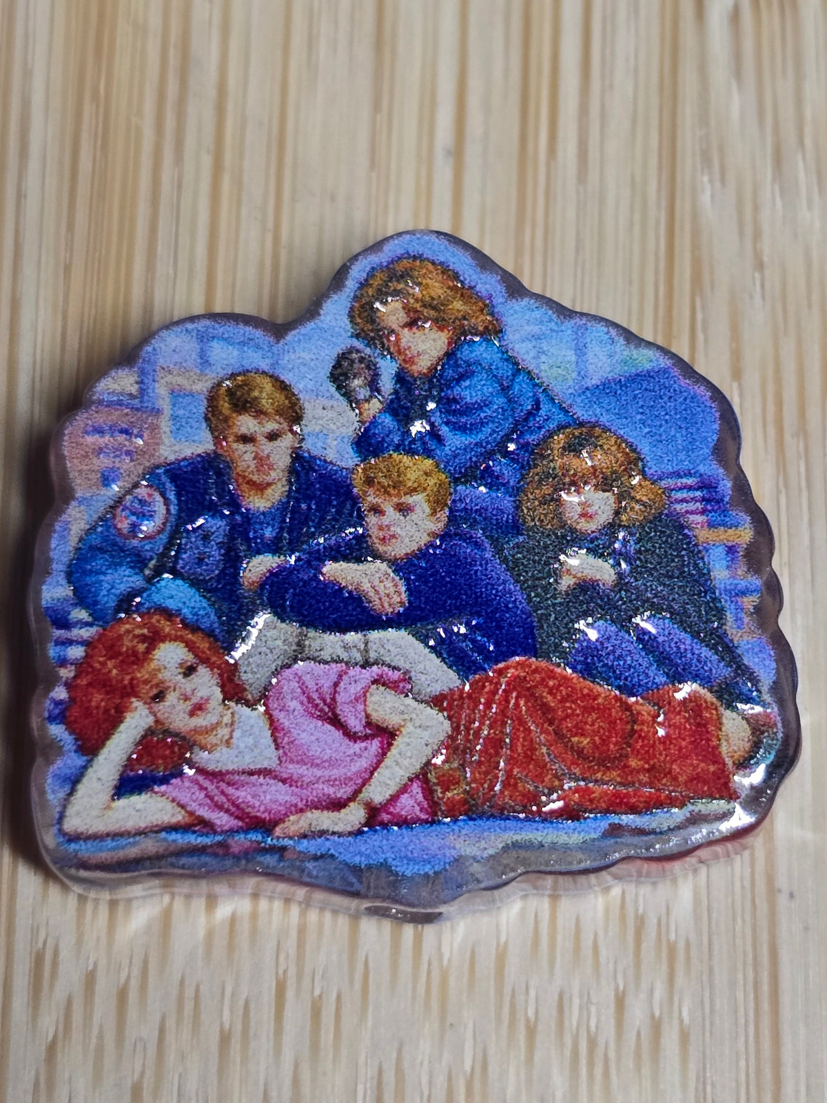 Acrylic focal beads- 80's movie classic