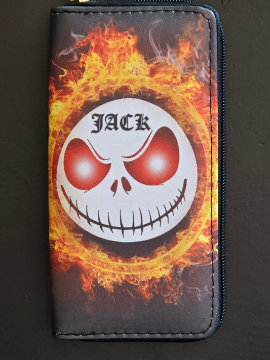Wallet with zipper