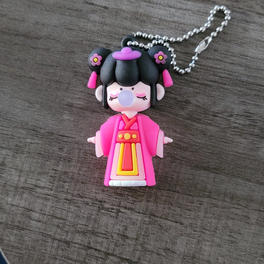 Bubble girl keychain 1