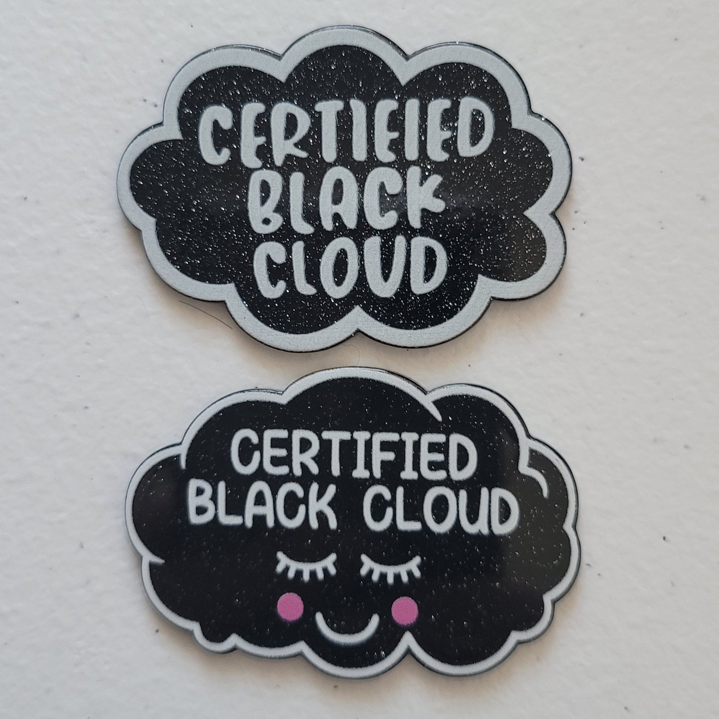 Acrylic flatback for DIY- black cloud certified