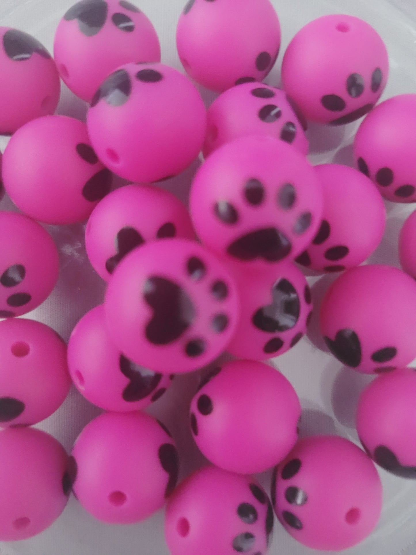 Silicone beads- 14mm-10pcs