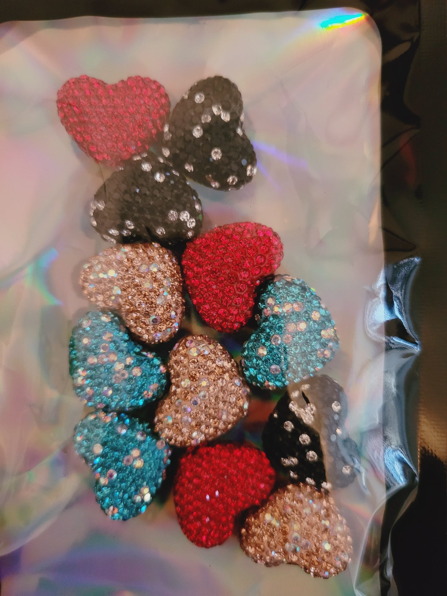 Rhinestone hearts