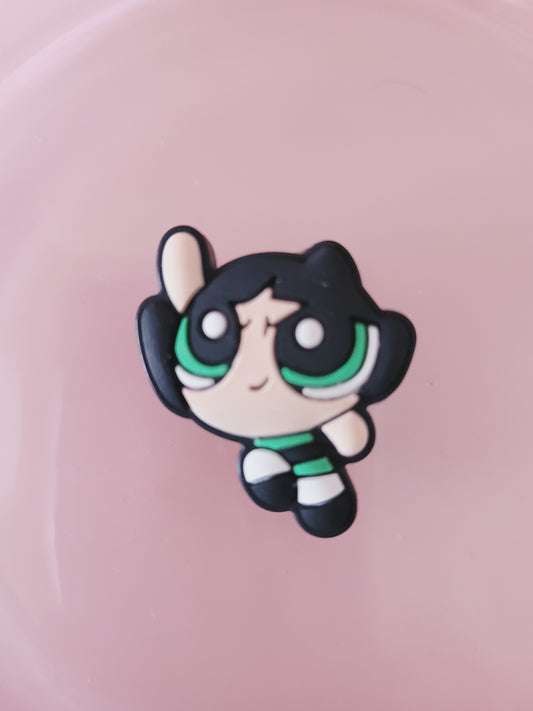 Focal bead- green power puff