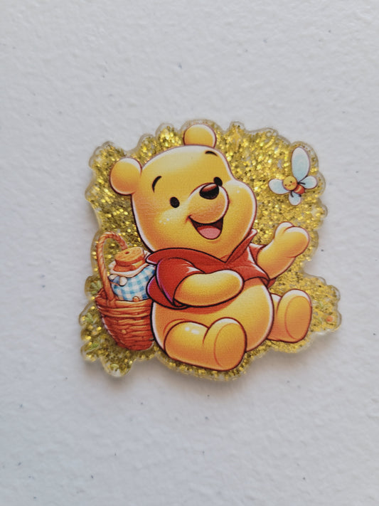 Flatback acrylic diy- yellow bear