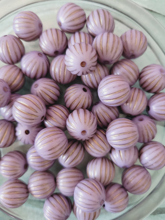 Lavender pumpkin bead