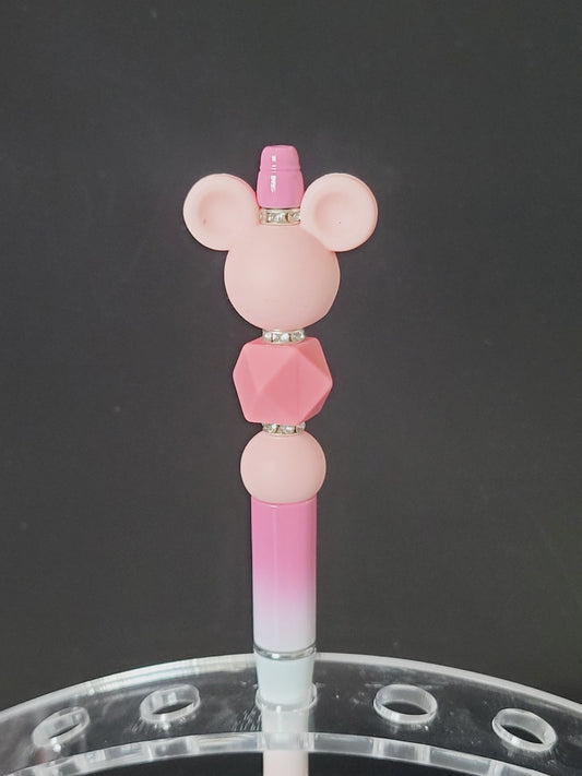 Pen pink mouse ears