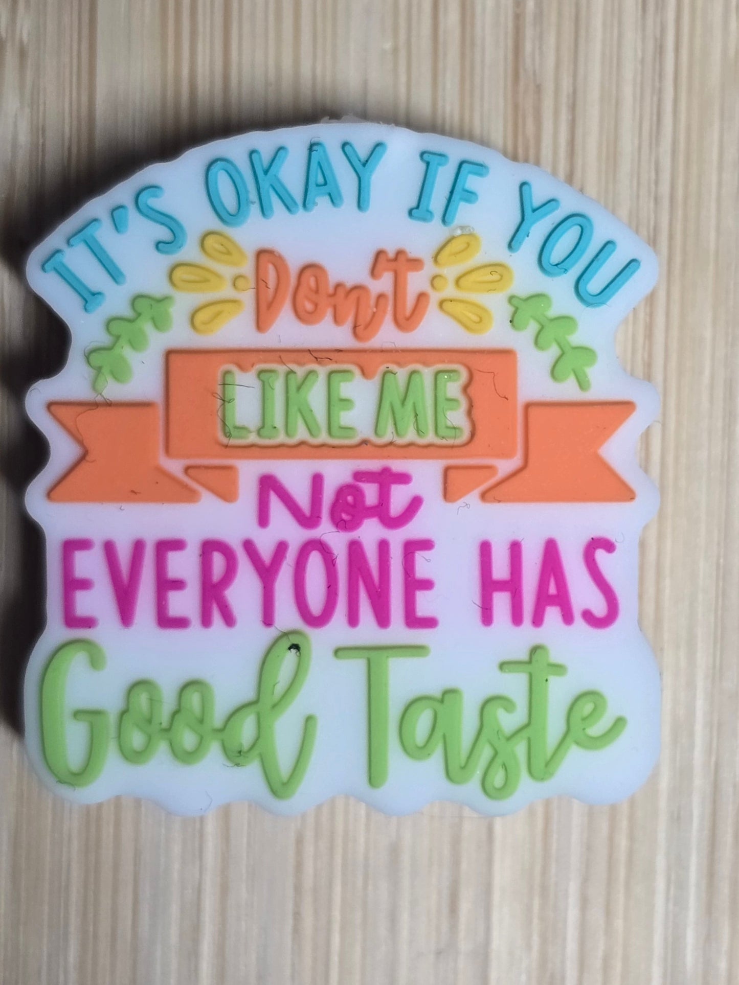 Focal silicone beads sarcastic humor