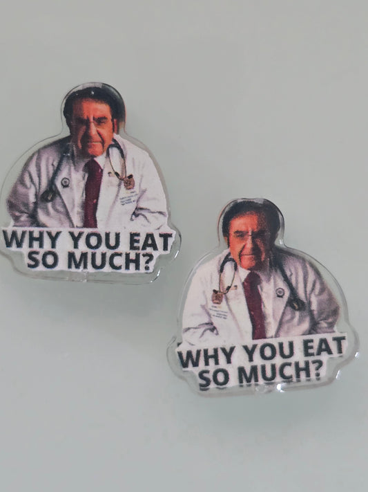 Acrylic focal beads- sarcastic humor