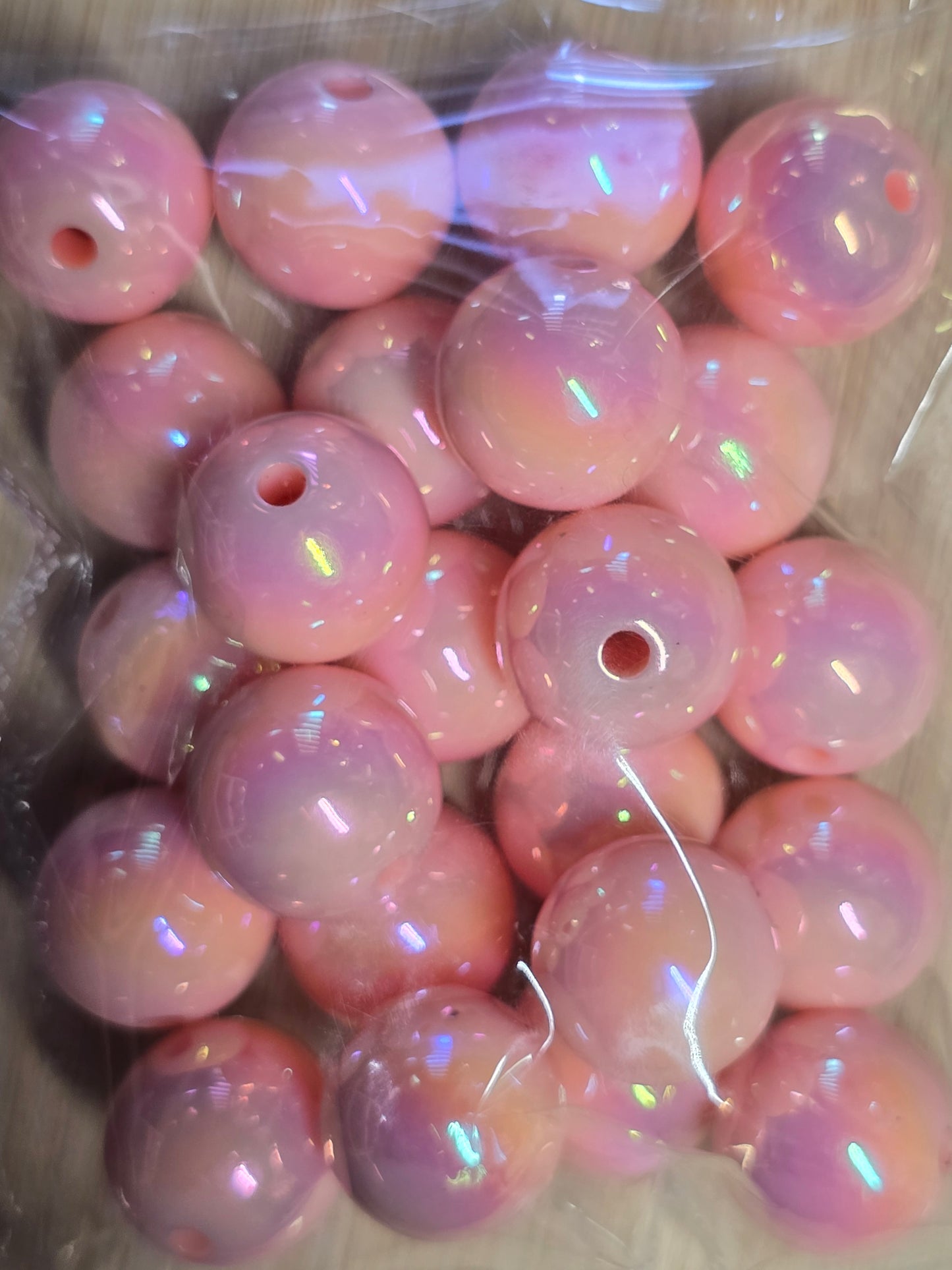 Large pack of acrylic beads- 15mm