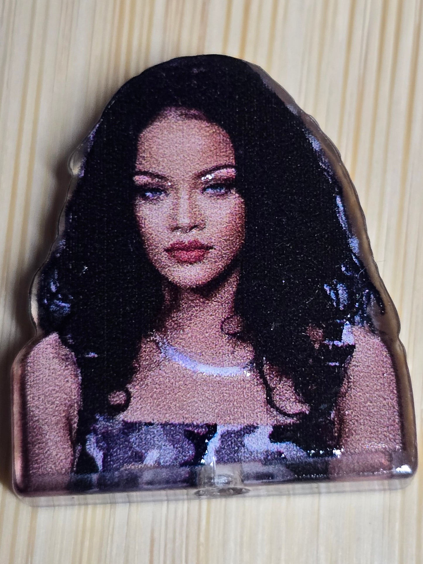 Acrylic focal beads female pop star