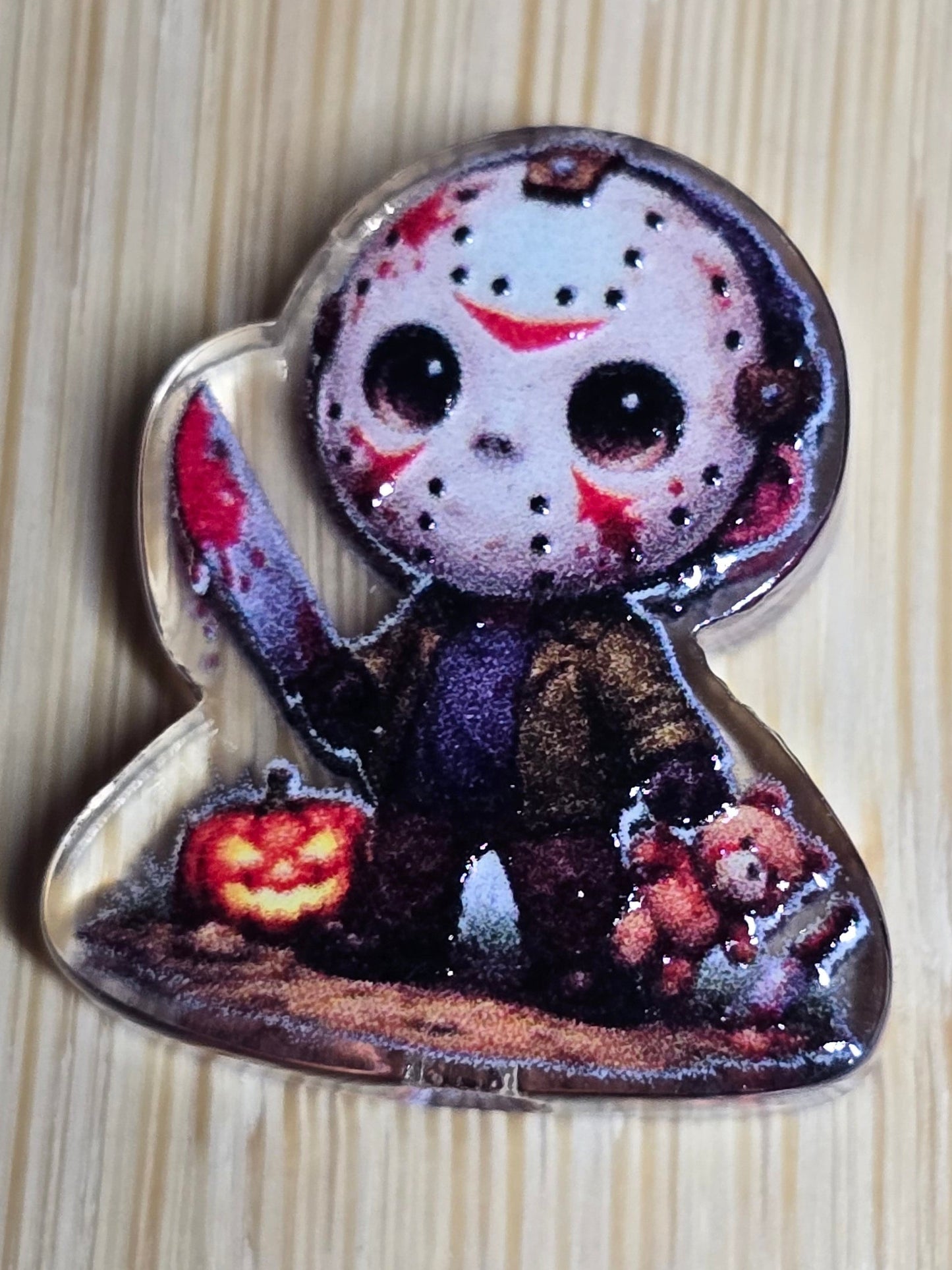 Acrylic focal beads horror style characters