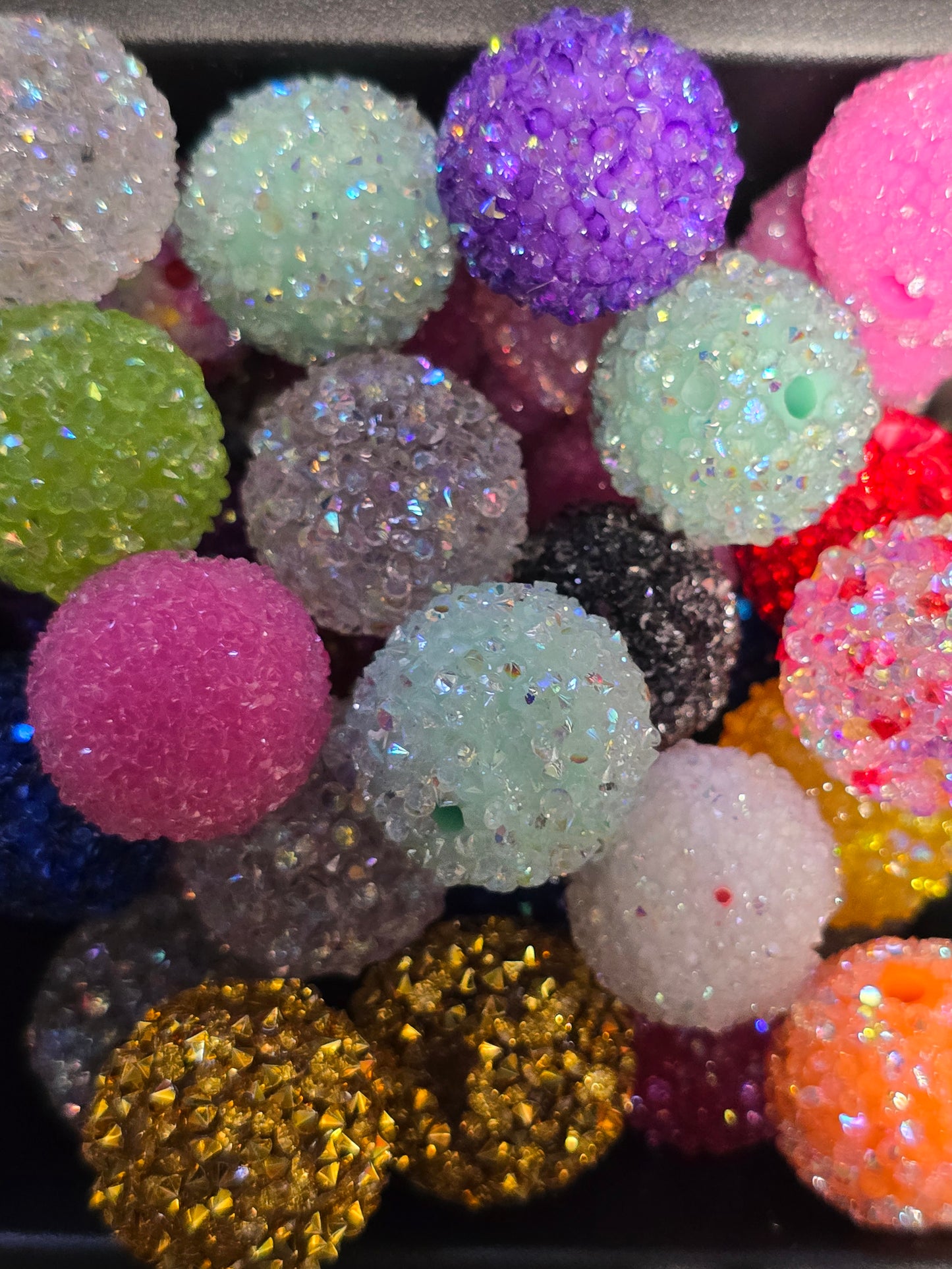 Rhinestone beads 20mm