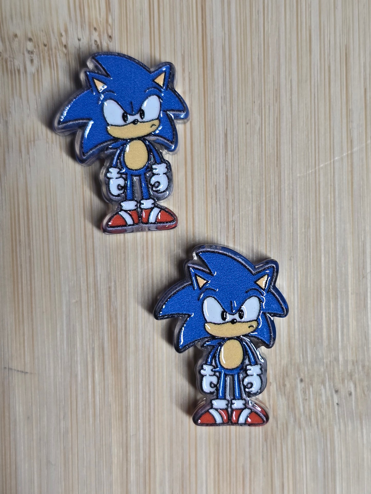 Acrylic focal beads- gamer character