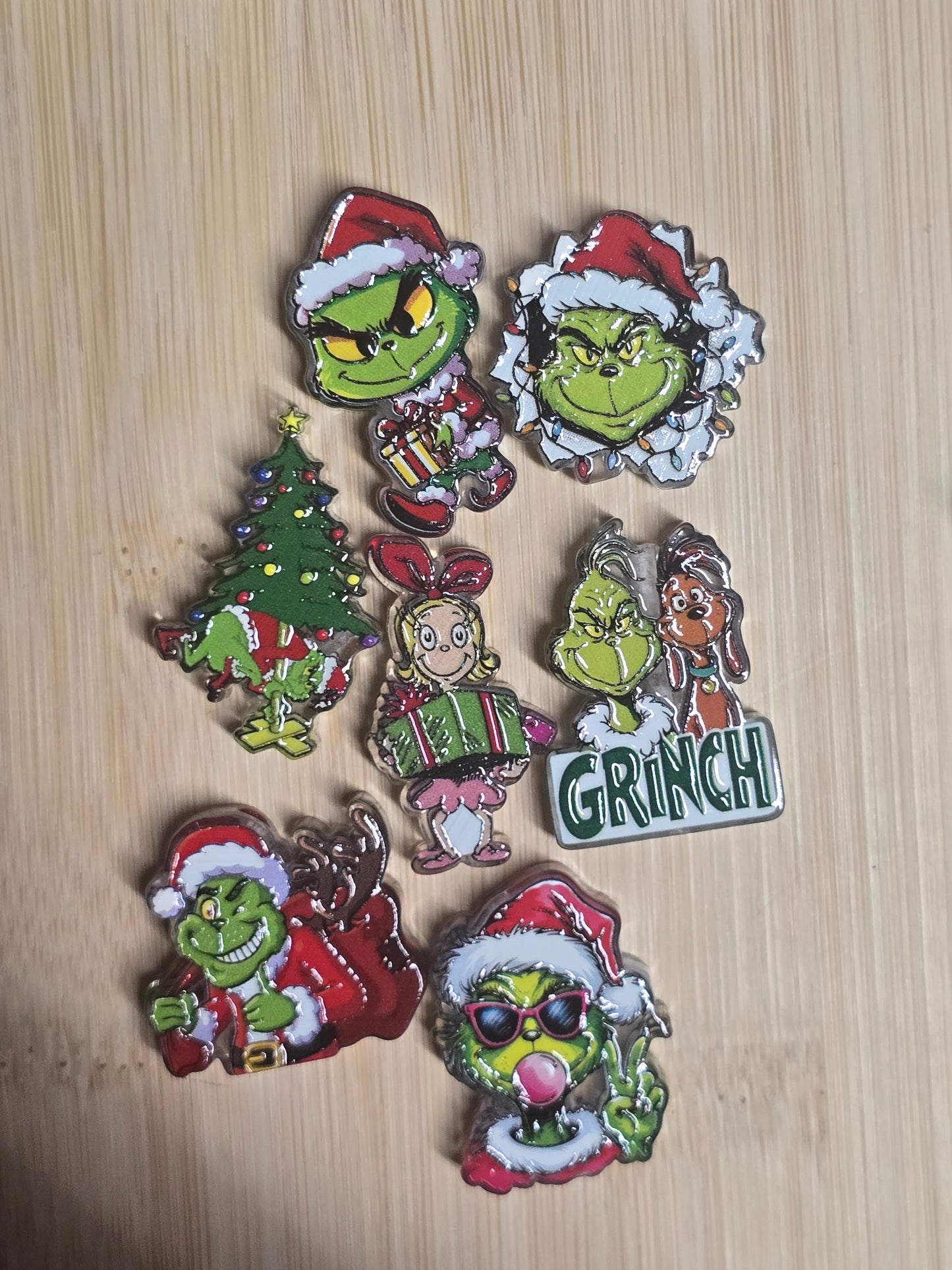 Acrylic focal beads christmas mix 2
