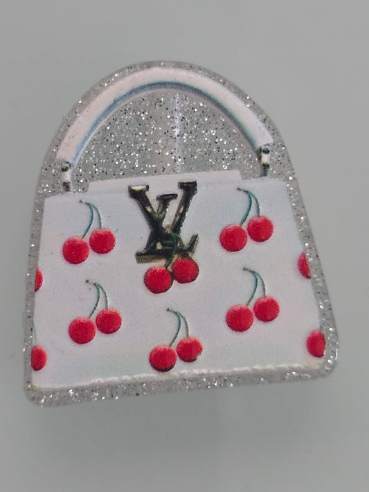Acrylic focal beads designer purse