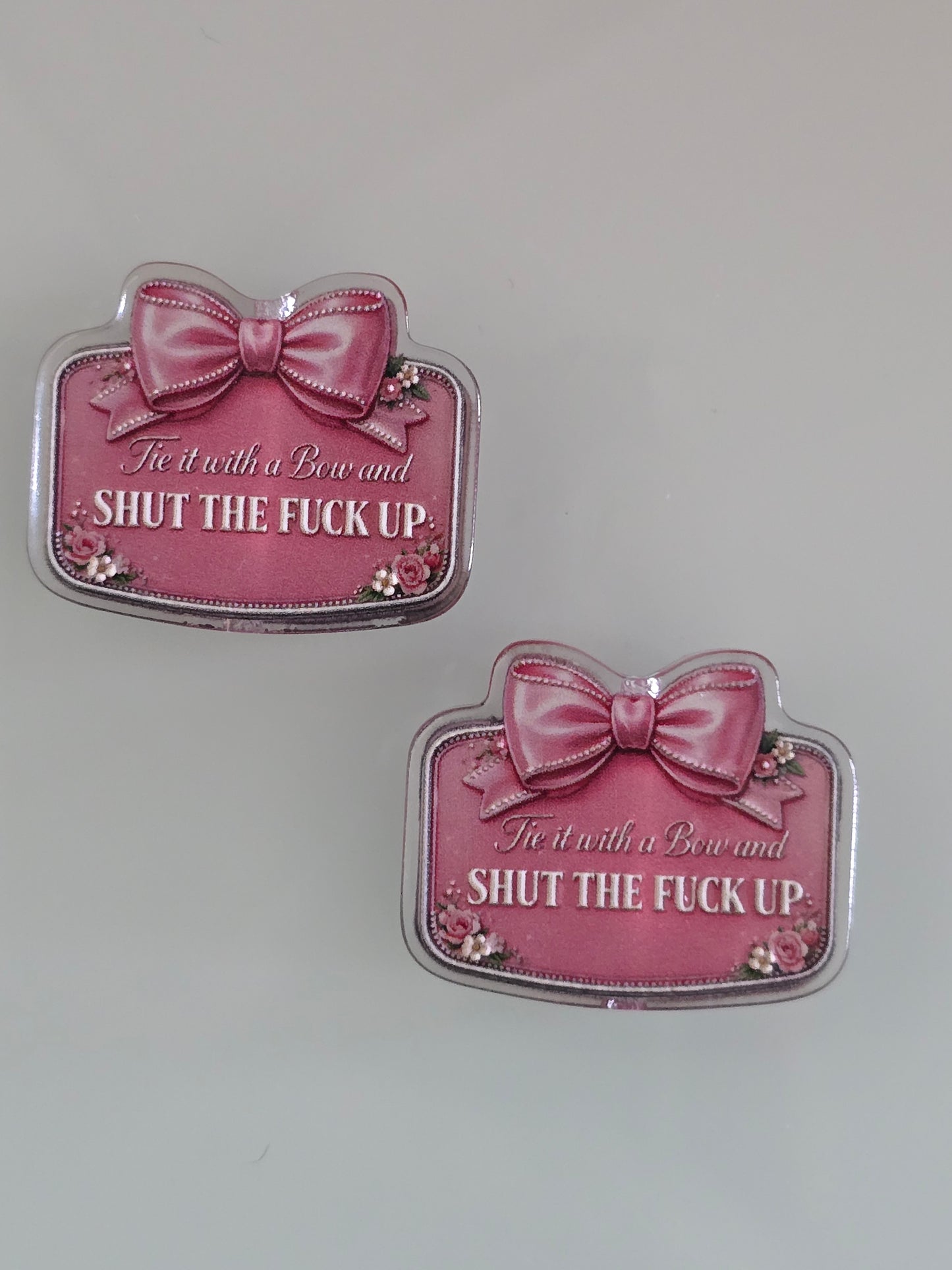 Acrylic focal beads adult humor
