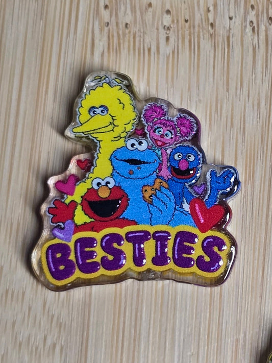 Focal- acrylic focal beads characters