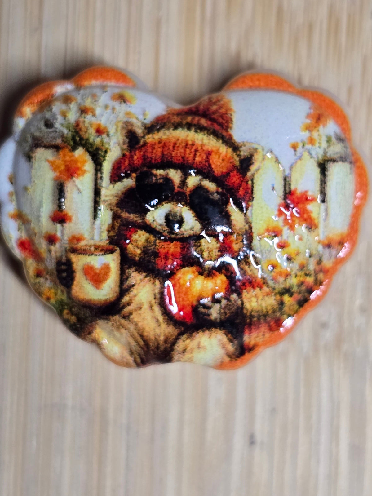 Acrylic beads fall is in the air