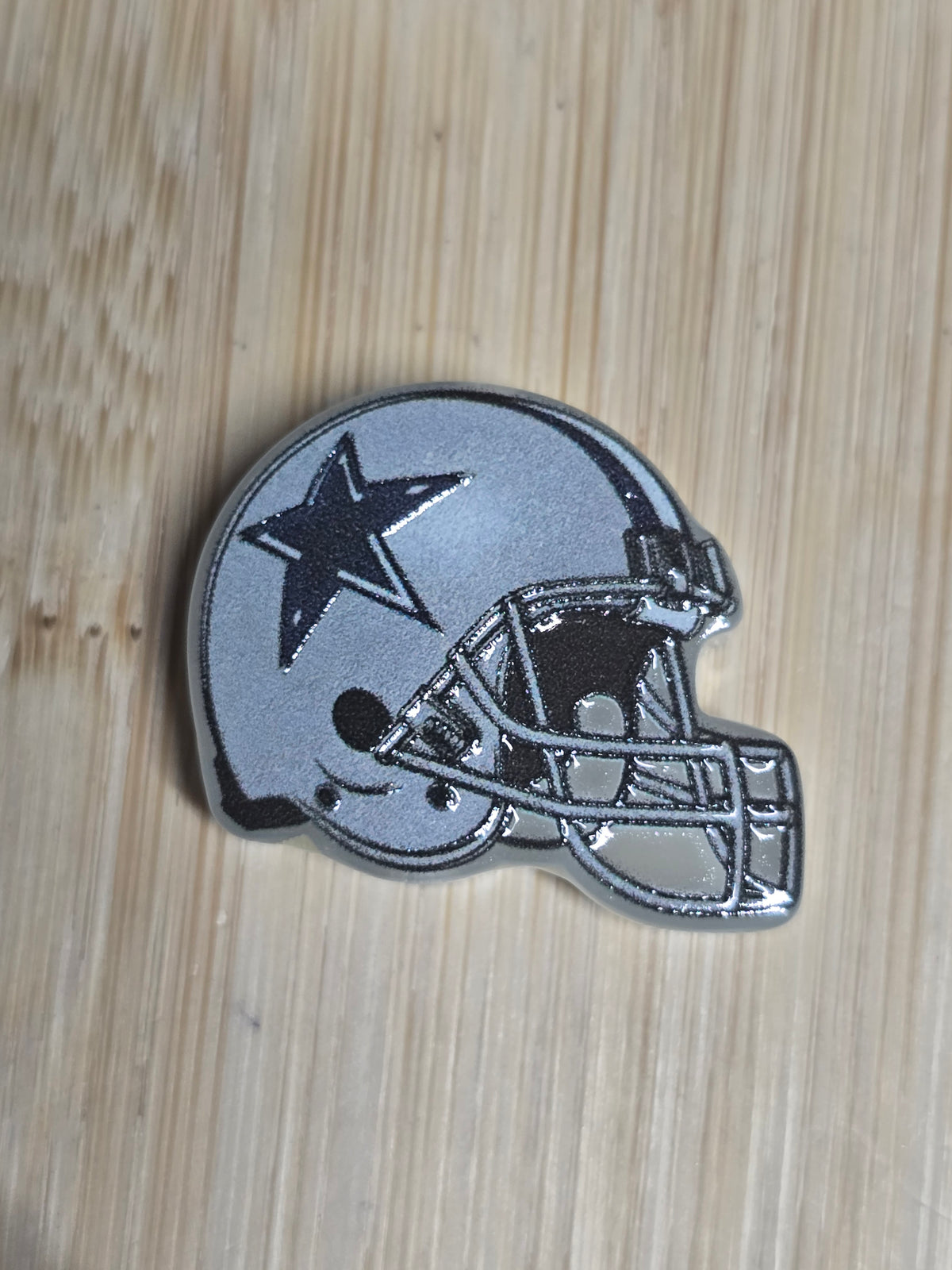 Acrylic focal beads- sports helmets