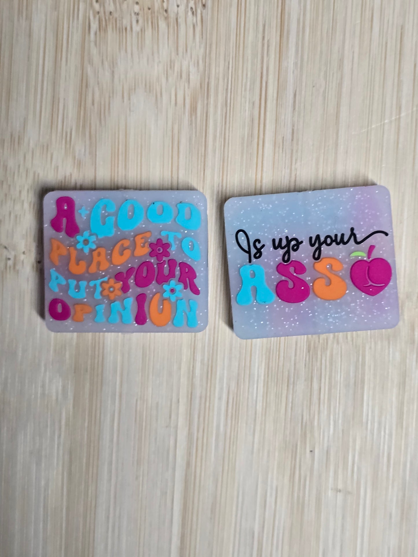 Focal silicone square focal sarcastic humor