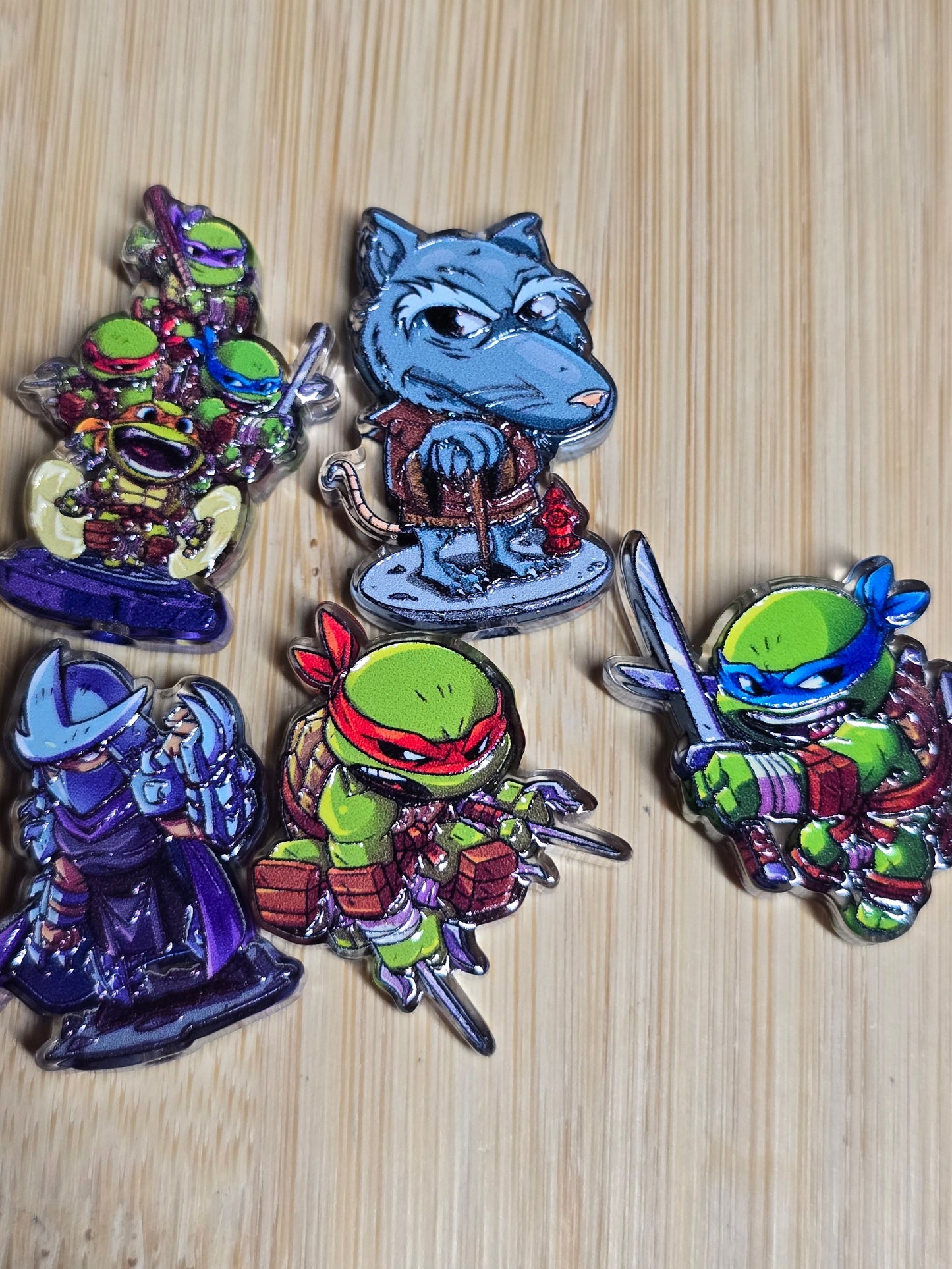 Acrylic focal beads turtle crimestoppers