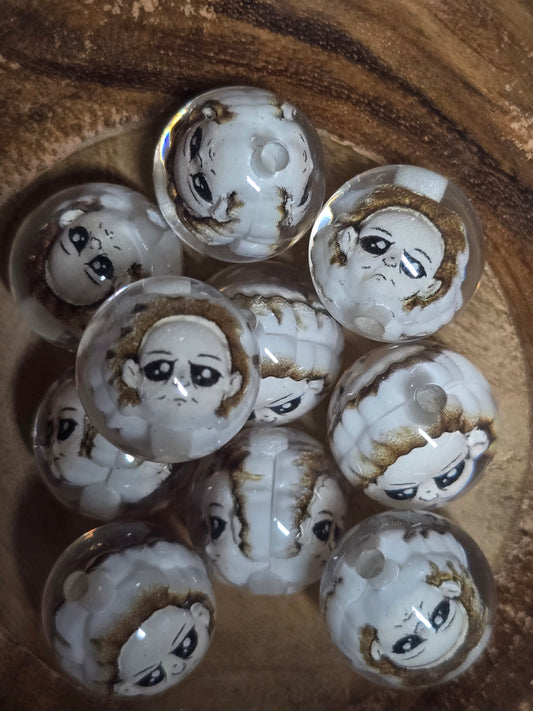 Acrylic 16mm Horror character beads