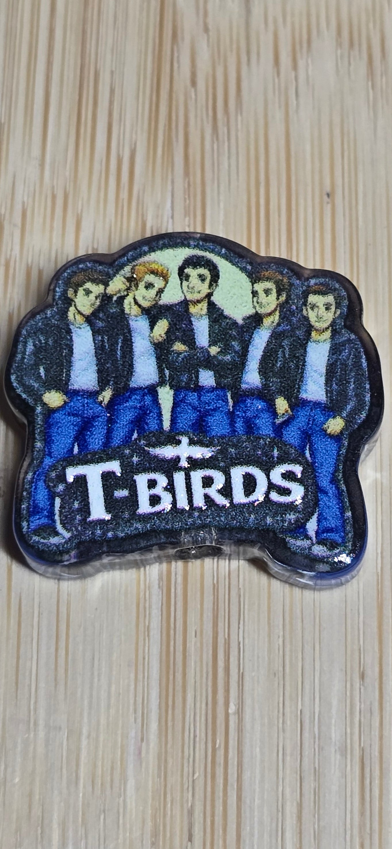 Acrylic focal beads popular 70's/80's movie