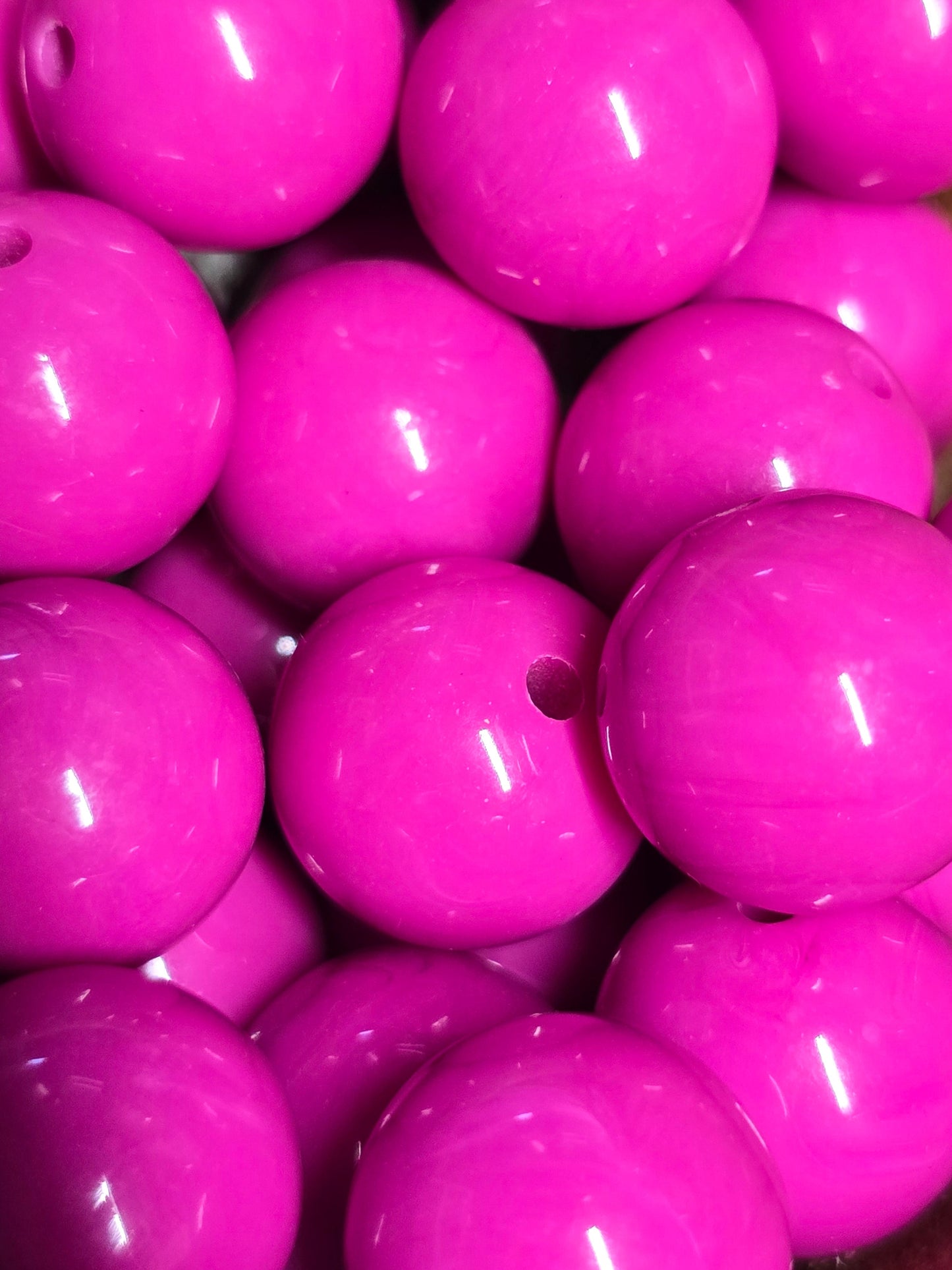 Acrylic 16mm beads shiny looks like silicone beads