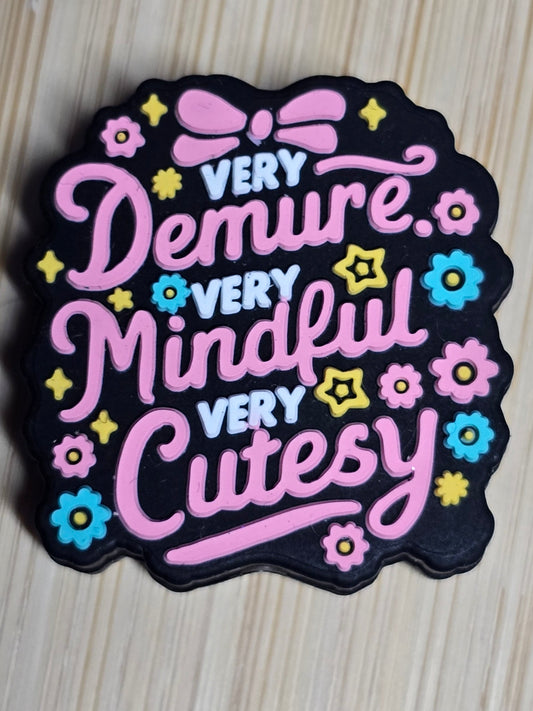 Focal silicone cute saying