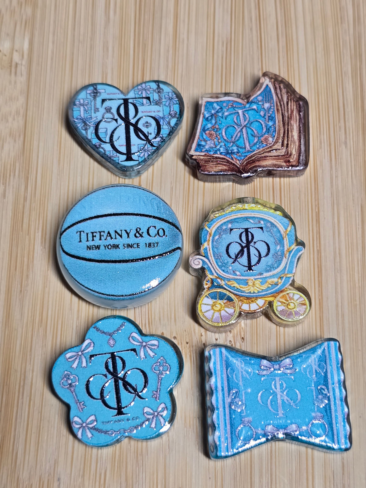 Acrylic focal beads designer inspired mix
