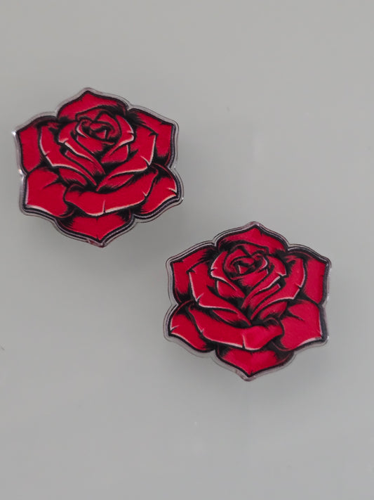 Acrylic focal beads flower