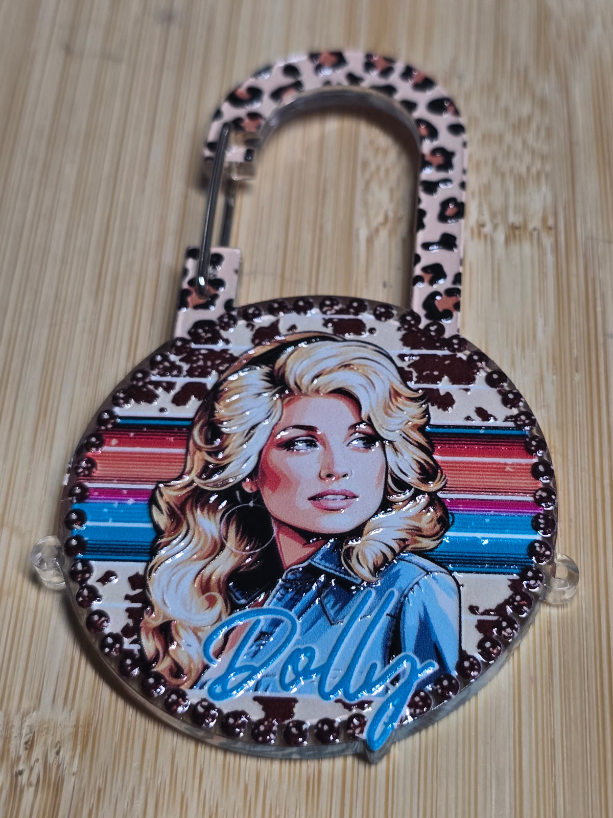Acrylic bagcharm/keychain- country music star- 3pcs
