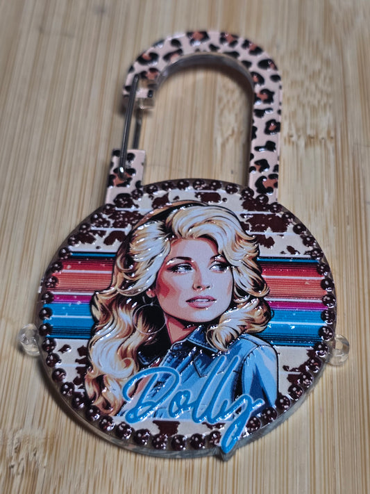 Acrylic bagcharm/keychain- country music star- 3pcs