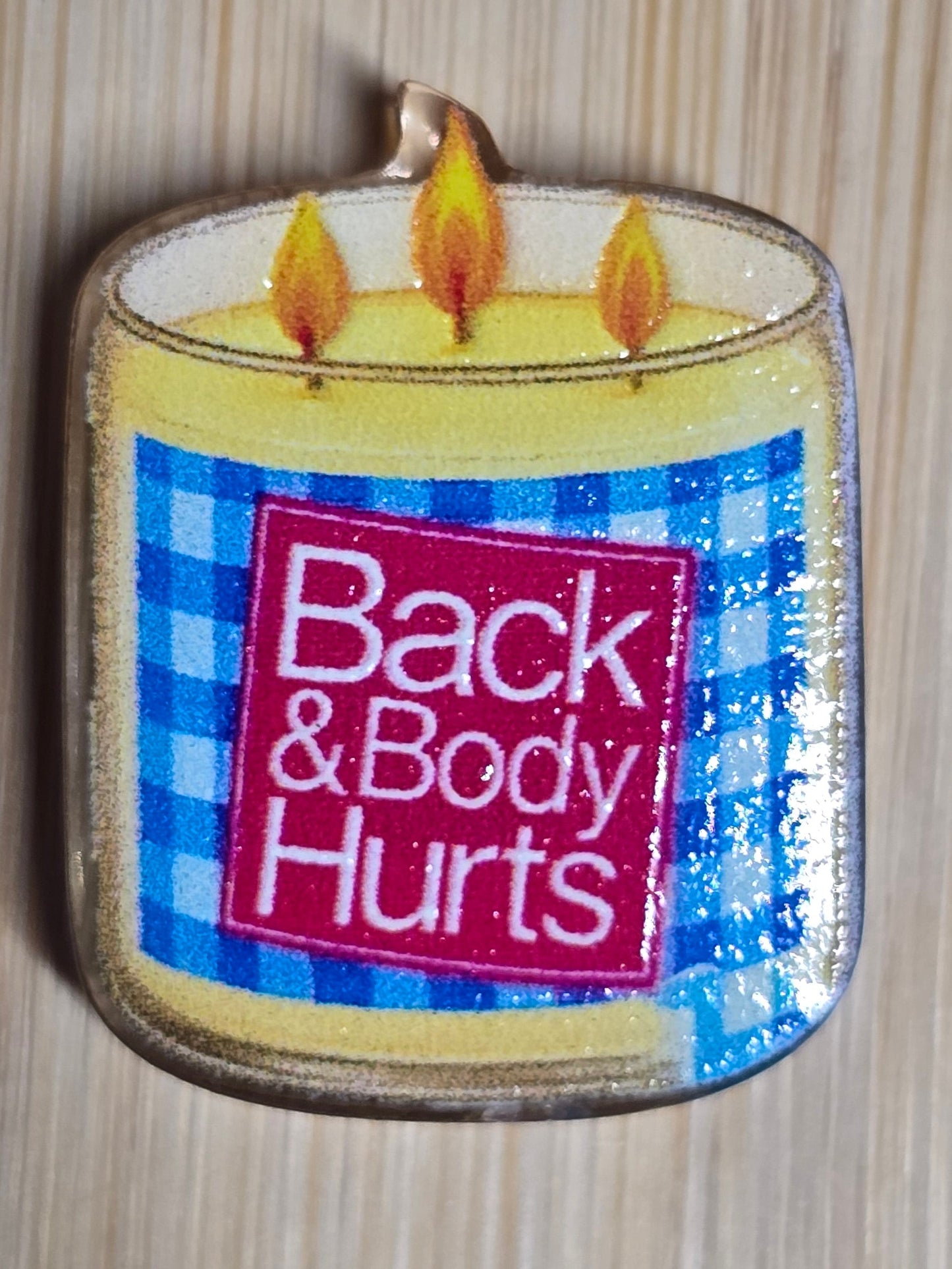 Acrylic focal beads sarcastic humor