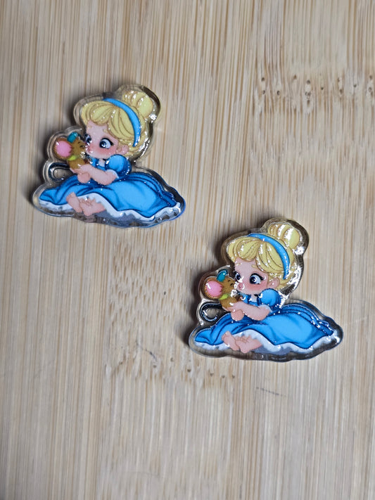 Focal- acrylic focal beads DS princess