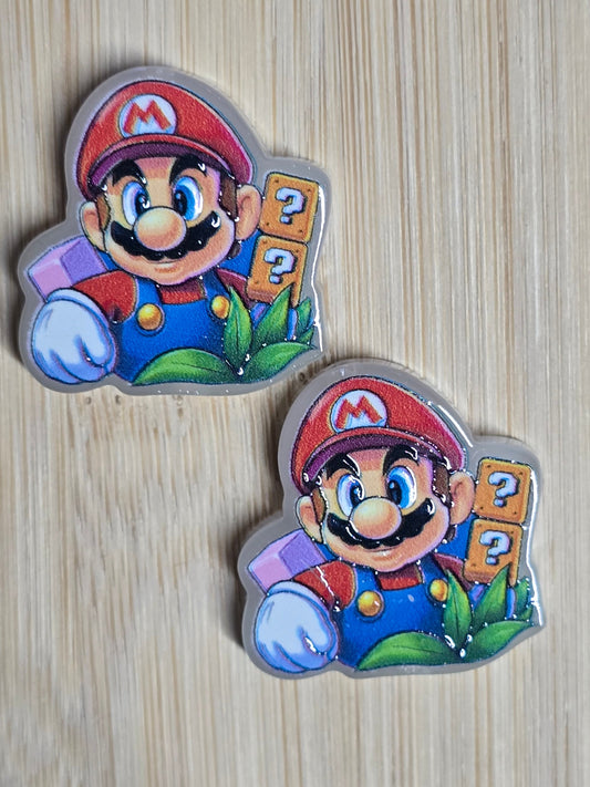Acrylic focal beads gaming character