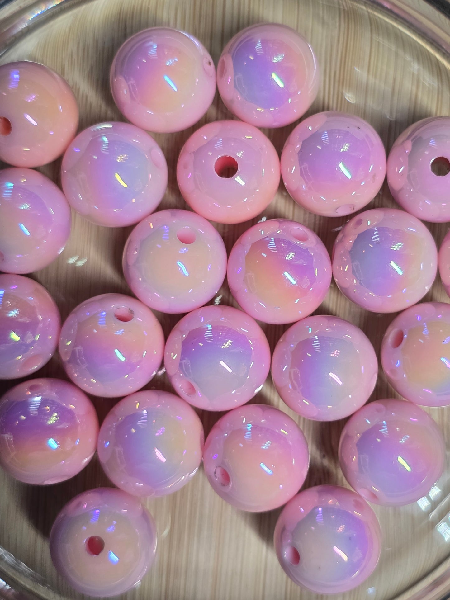 Large pack of acrylic beads- 15mm