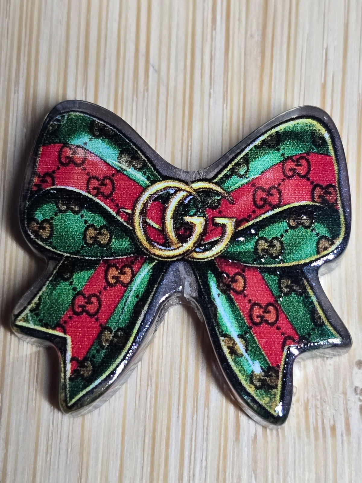 Acrylic focal beads designer inspired bows