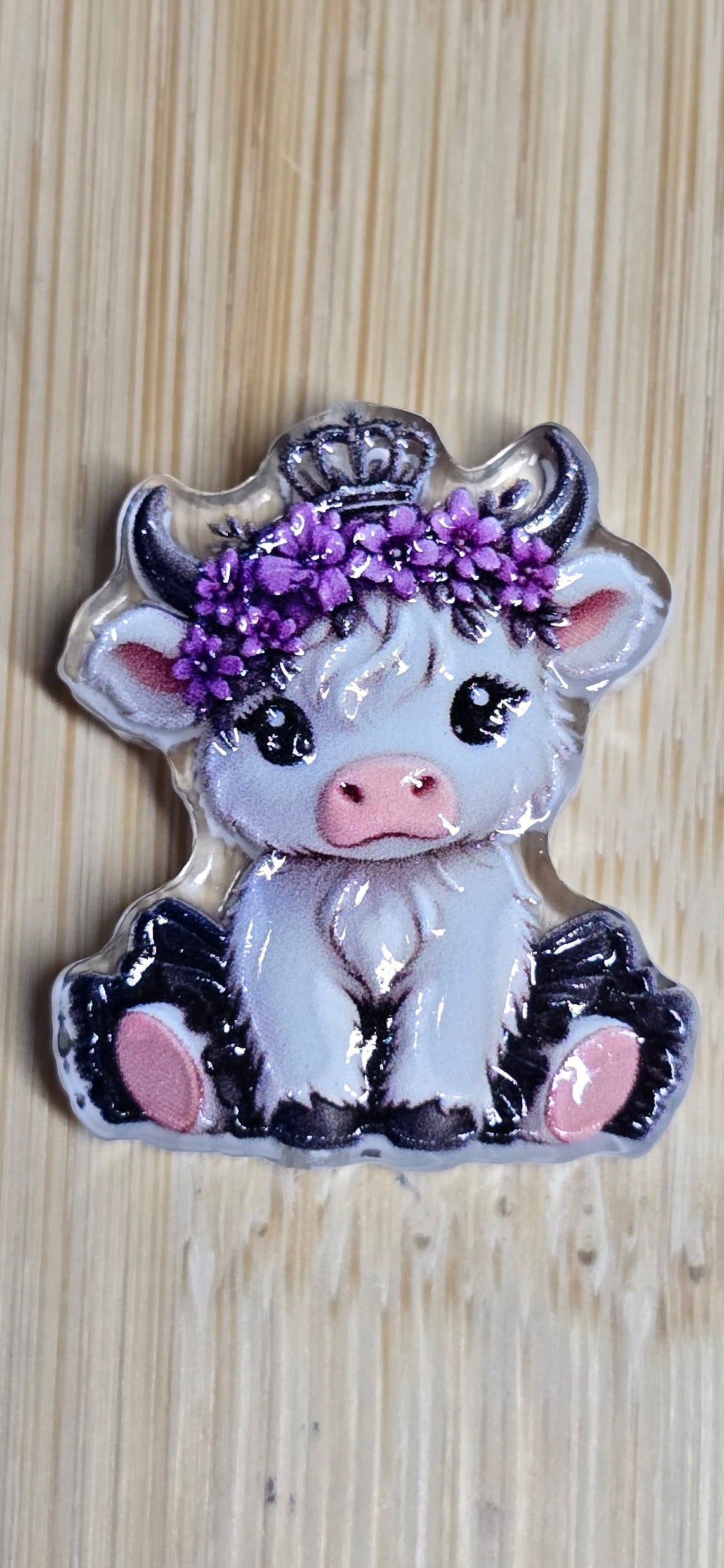 Acrylic focal beads all about cows