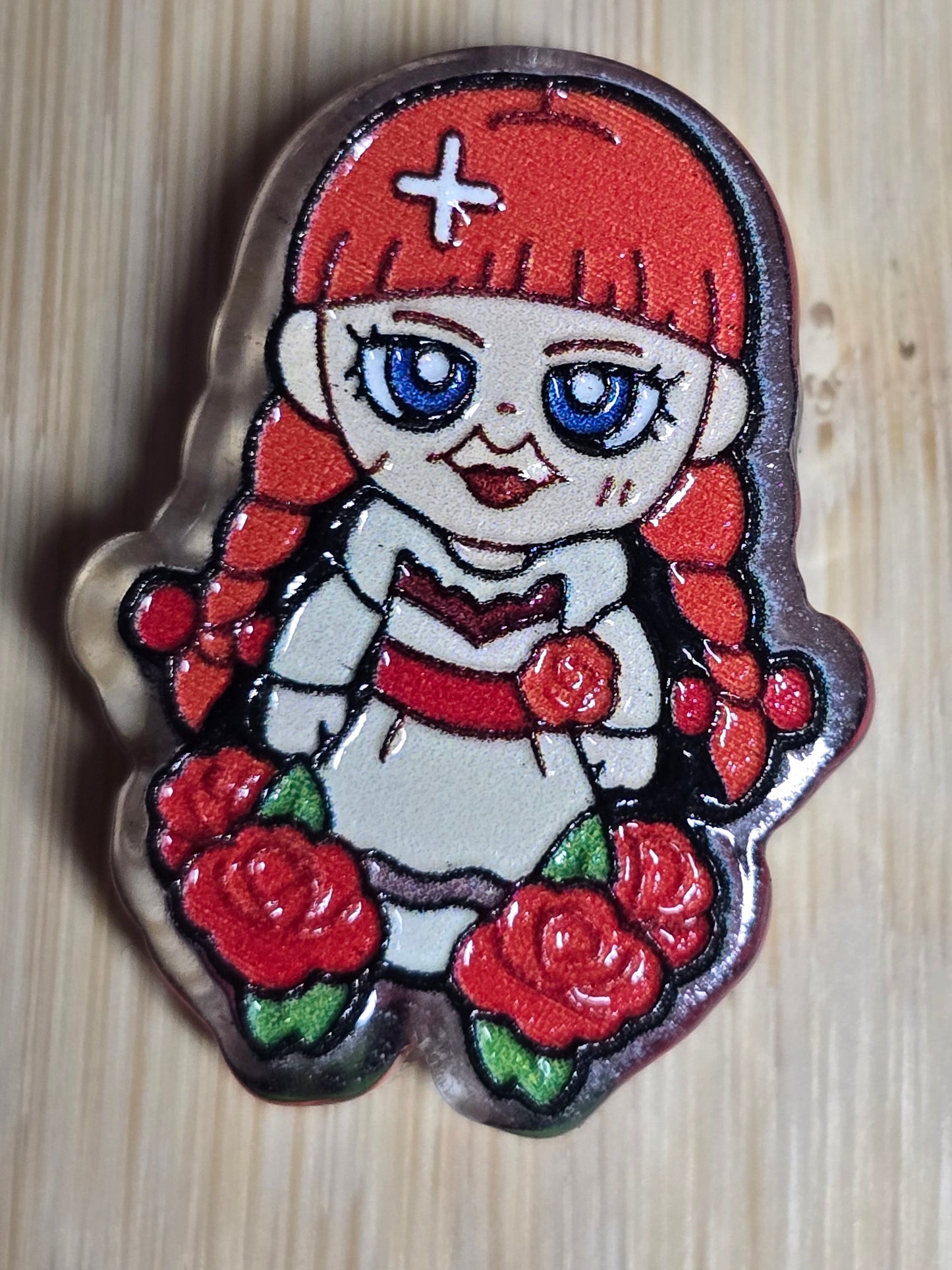 Acrylic focal beads horror character